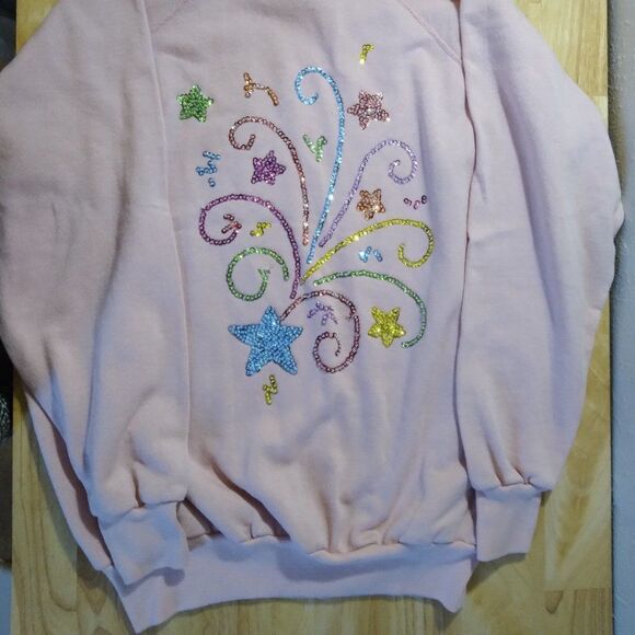 Vintage Star Celebration Flourish Sequins Crewneck - Picture 2 of 9